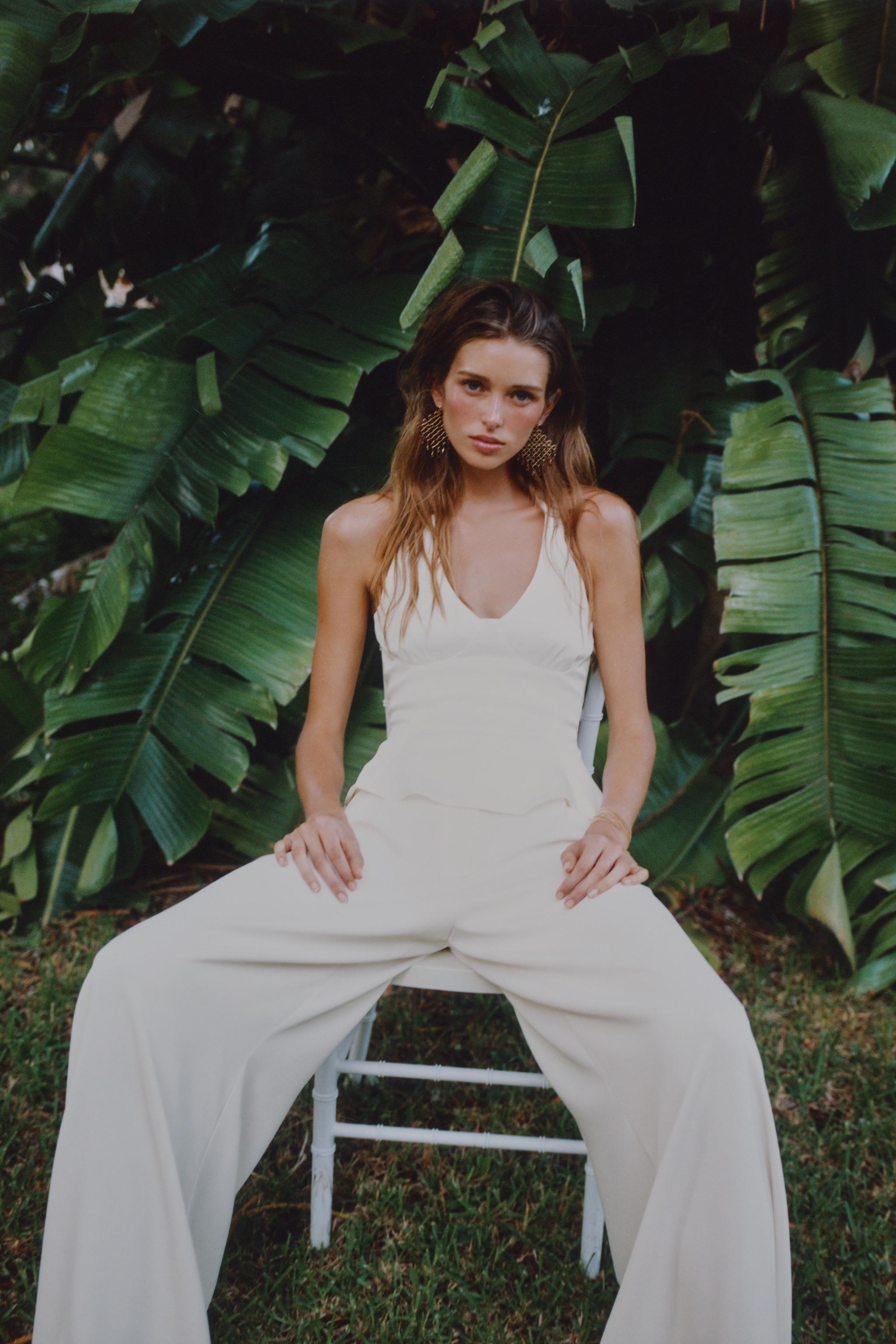 GOLD BUTTON PALAZZO PANTS